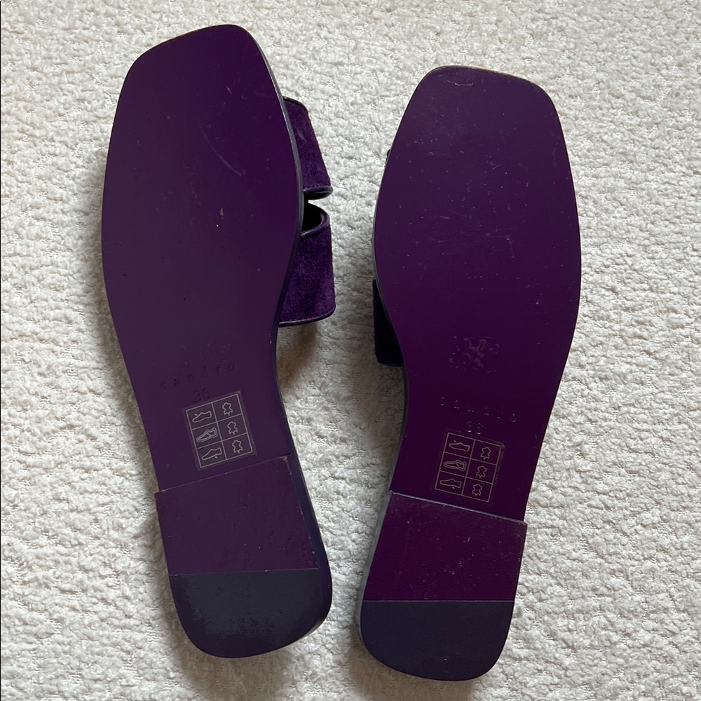 Sandro Elly Suede Sandals - Picture 5 of 6